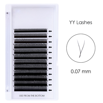 0.07 YY Shape Individual Eyelashes Extension Trays